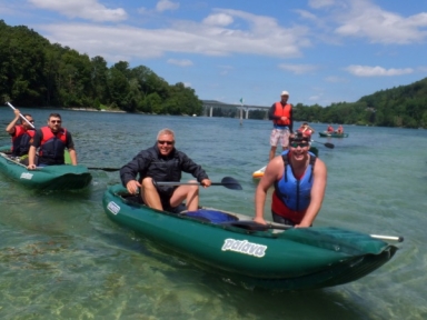Paddeltour Rhein